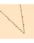 Collier Pondy Rubis Zoisite