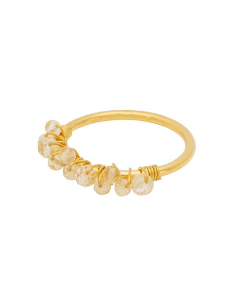 Bague Pondichery Goutte Citrine