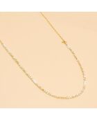 Sautoir Pacific Howlite & Opale rose