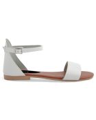 Sandales en Cuir Alba blanches