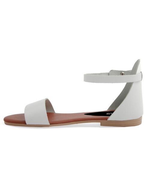 Sandales en Cuir Alba blanches