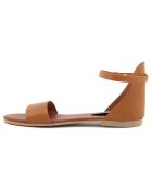 Sandales en Cuir Alba cognac