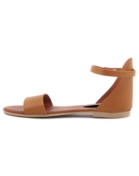 Sandales en Cuir Alba cognac