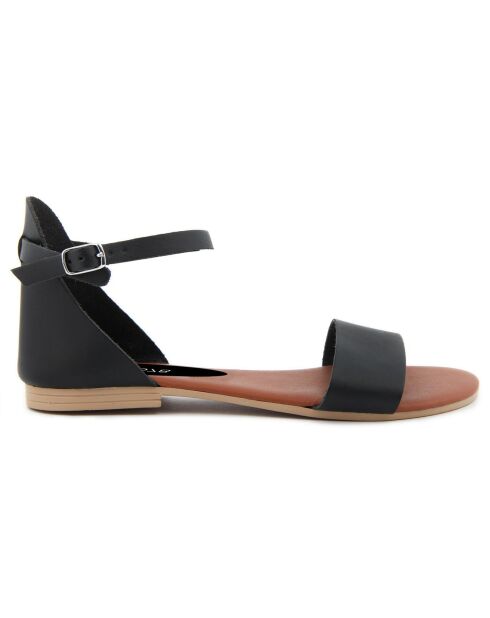 Sandales en Cuir Alba noires
