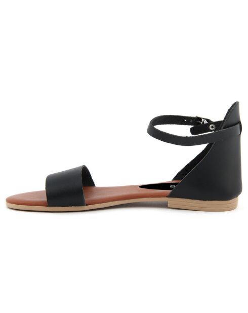 Sandales en Cuir Alba noires