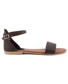 Sandales en Cuir Alba marron
