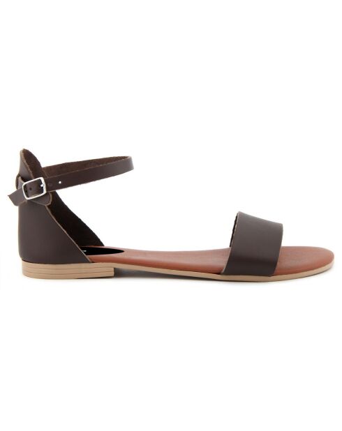 Sandales en Cuir Alba marron