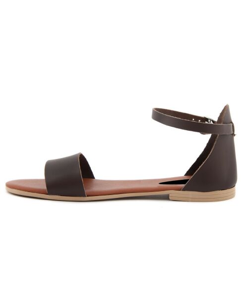 Sandales en Cuir Alba marron
