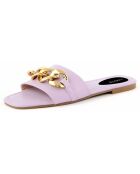 Mules Laura violettes