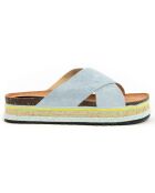 Mules Marta bleues