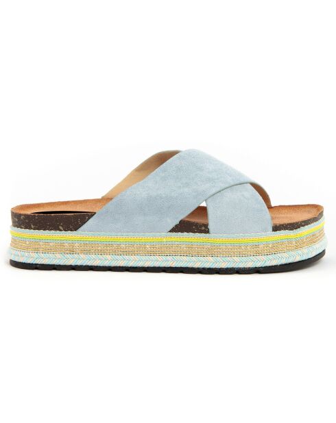 Mules Marta bleues