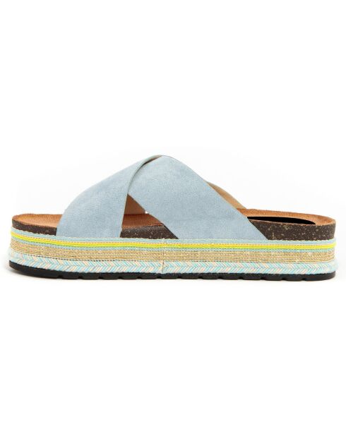 Mules Marta bleues