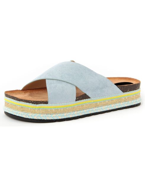 Mules Marta bleues