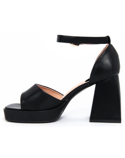 Sandales Louane noires - Talon 8 cm
