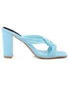 Mules Josepha bleues - Talon 7 cm