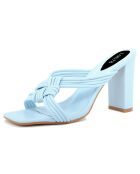 Mules Josepha bleues - Talon 7 cm