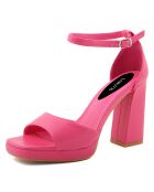 Sandales Clara fuchsia - Talon 10 cm
