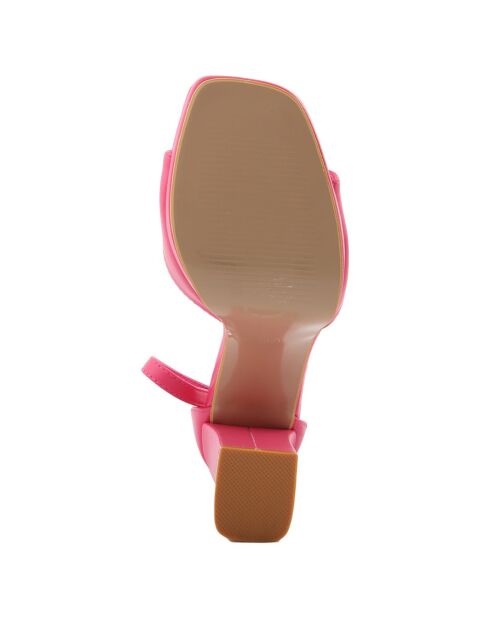 Sandales Clara fuchsia - Talon 10 cm
