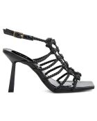 Sandales Sarra noires - Talon 10 cm