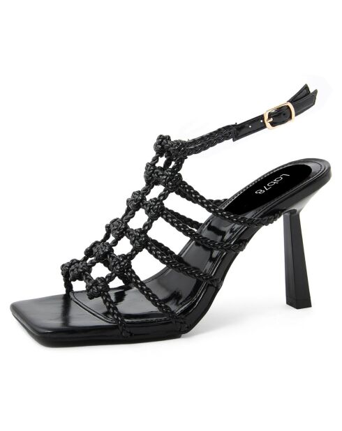 Sandales Sarra noires - Talon 10 cm
