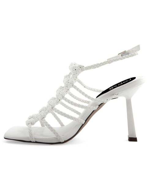 Sandales Sarra blanches - Talon 10 cm