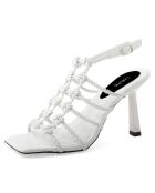 Sandales Sarra blanches - Talon 10 cm