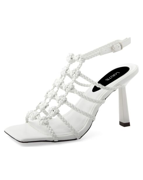 Sandales Sarra blanches - Talon 10 cm
