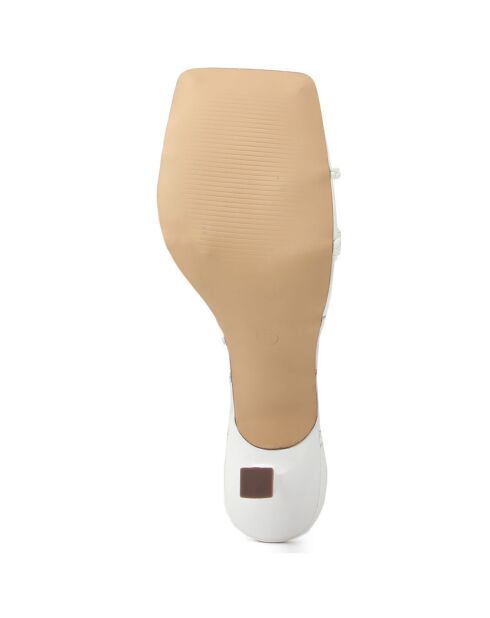 Sandales Sarra blanches - Talon 10 cm
