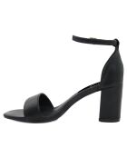 Sandales Julie noires - Talon 7 cm