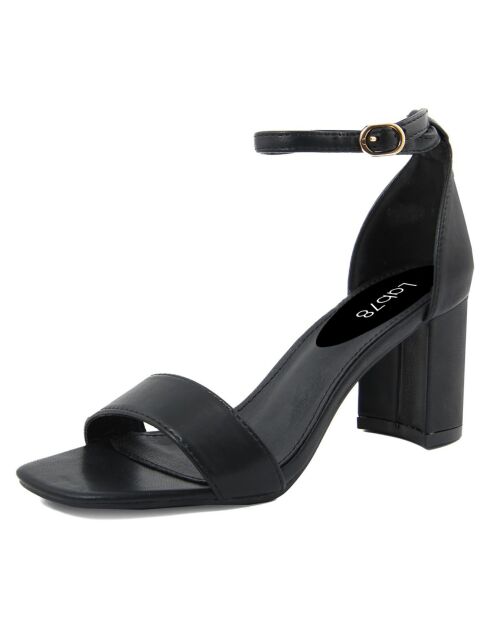 Sandales Julie noires - Talon 7 cm