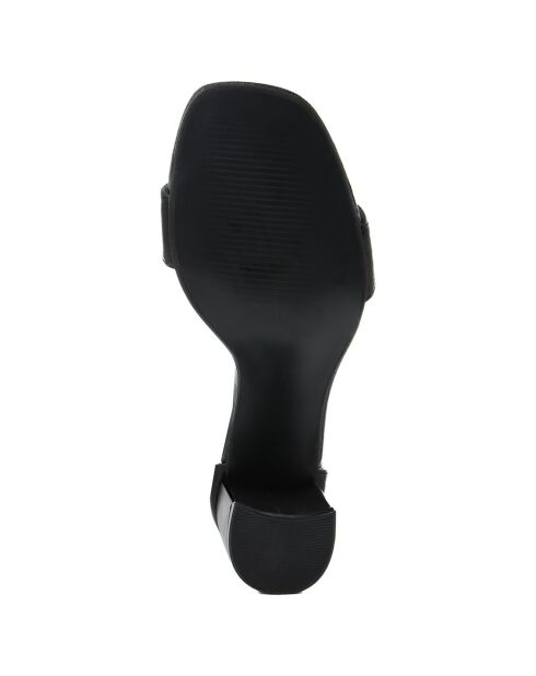 Sandales Julie noires - Talon 7 cm