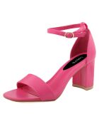 Sandales Julie fuchsia - Talon 7 cm