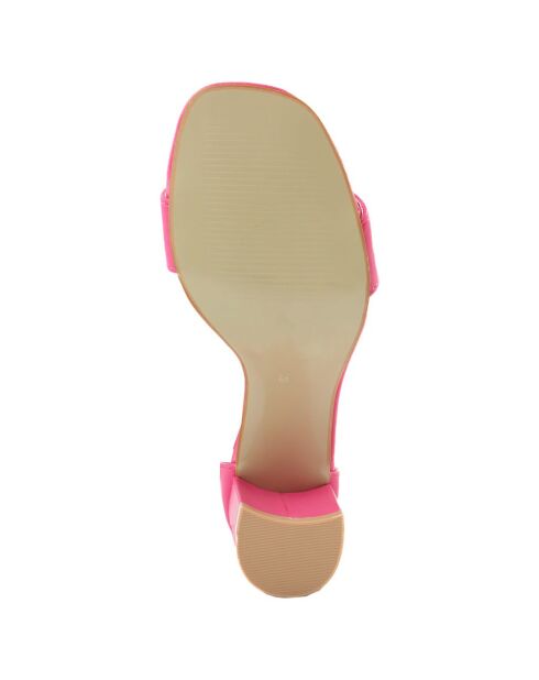 Sandales Julie fuchsia - Talon 7 cm