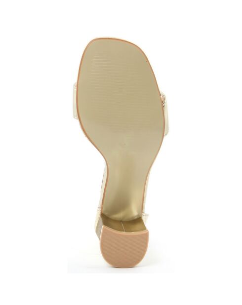 Sandales Julie dorées - Talon 7 cm