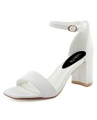 Sandales Julie blanches - Talon 7 cm