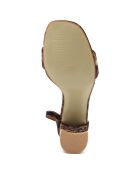 Sandales Julie leopard - Talon 7 cm