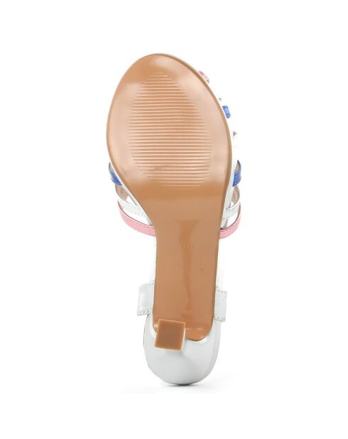 Sandales Audrey argentées - Talon 9 cm
