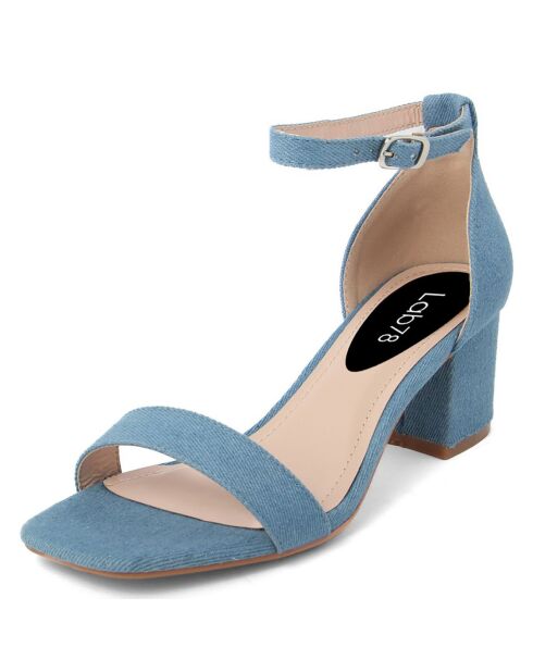 Sandales Elsa jean - Talon 6 cm