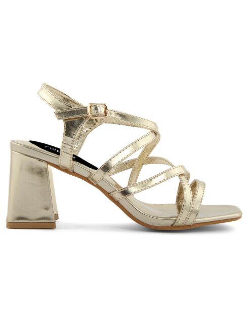 Sandales Milla dorées - Talon 8 cm