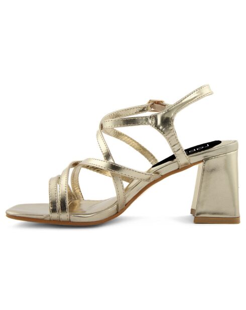 Sandales Milla dorées - Talon 8 cm