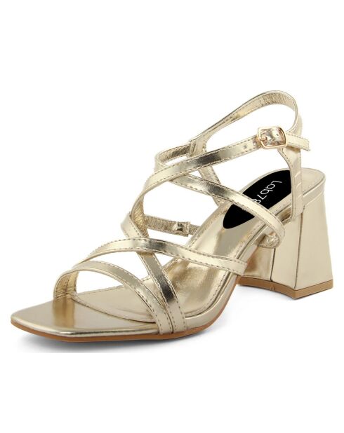Sandales Milla dorées - Talon 8 cm