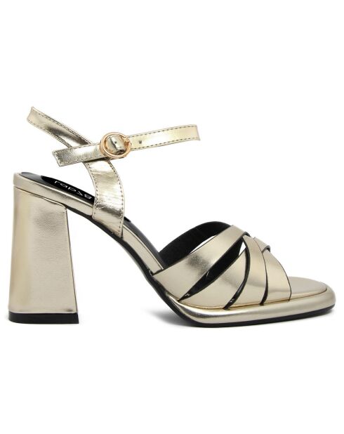 Sandales Salomé dorées - Talon 9.5 cm
