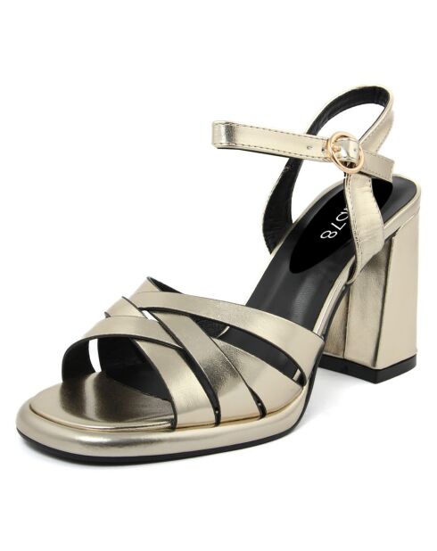 Sandales Salomé dorées - Talon 9.5 cm