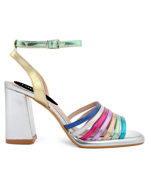 Sandales Fanny argentées - Talon 9.5 cm