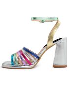 Sandales Fanny argentées - Talon 9.5 cm