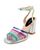 Sandales Fanny argentées - Talon 9.5 cm