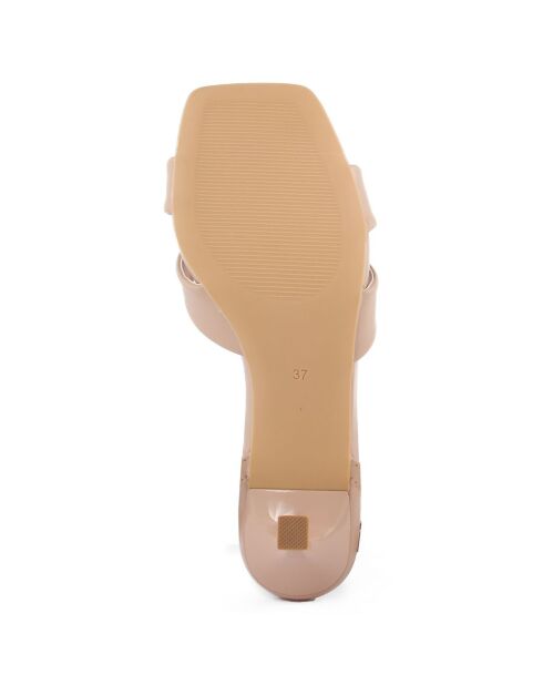 Sandales Marlène beiges - Talon 8.5 cm