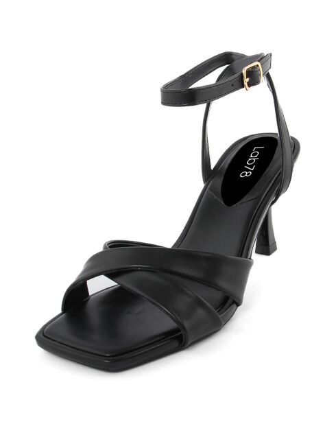 Sandales Marlène noires - Talon 8.5 cm