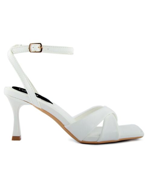 Sandales Marlène blanches - Talon 8.5 cm