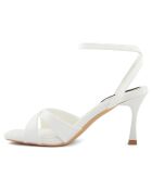 Sandales Marlène blanches - Talon 8.5 cm